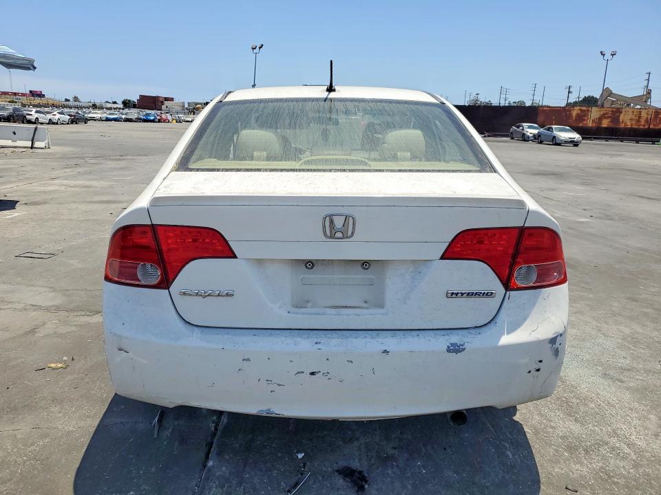 2008 Honda Civic VIN JHMFA362X8S013225 COPART salvage auction — FRONT END, CA - SALVAGE CERTIFICATE, sold $225 on 2026-07-10 (photo 6)