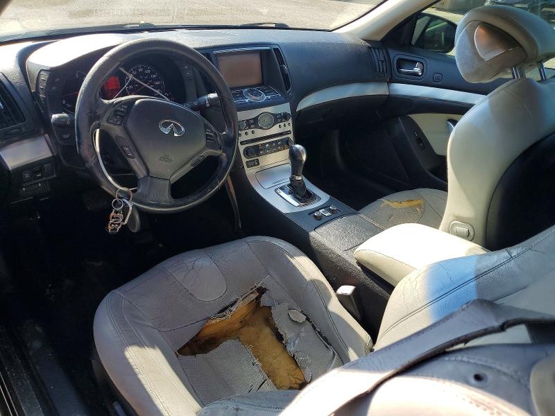2009 Infiniti G VIN JNKCV66E79M720338 COPART salvage auction — FRONT END, SC - CERT OF TITLE-SALVAGE, sold $275 on 2026-07-24 (photo 8)