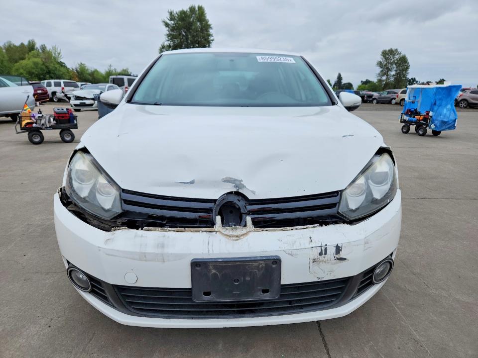 2012 Volkswagen Golf VIN WVWDM7AJXCW246318 COPART salvage auction — FRONT END, Or - Salvage Title Certificate, sold $200 on 2026-08-10 (photo 5)