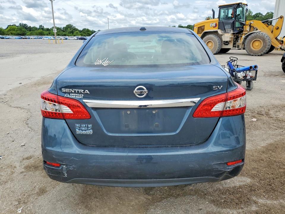 2015 Nissan Sentra VIN 3N1AB7AP0FL689765 COPART salvage auction — NORMAL WEAR, AL - CERTIFICATE OF TITLE, sold $225 on 2026-07-09 (photo 6)