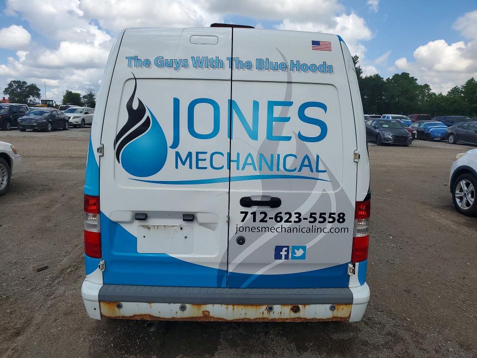 2013 Ford Transit connect VIN NM0LS7BN5DT165827 COPART salvage auction — HAIL, Ia - Cert Of Title-Salvage Title, sold $325 on 2026-07-31 (photo 6)