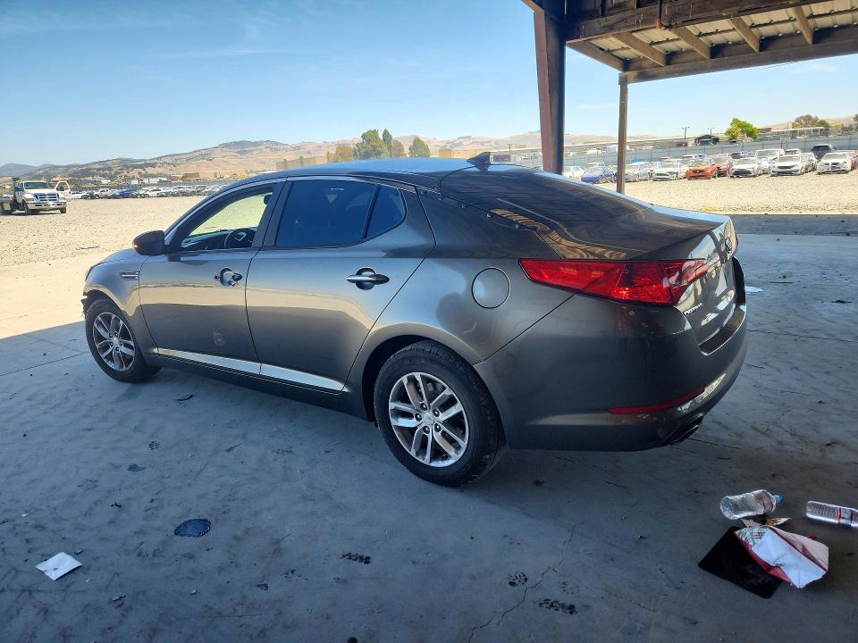2012 Kia Optima VIN 5XXGM4A71CG034179 COPART salvage auction — VANDALISM, CA - SALVAGE CERTIFICATE, sold $125 on 2026-07-23 (photo 2)