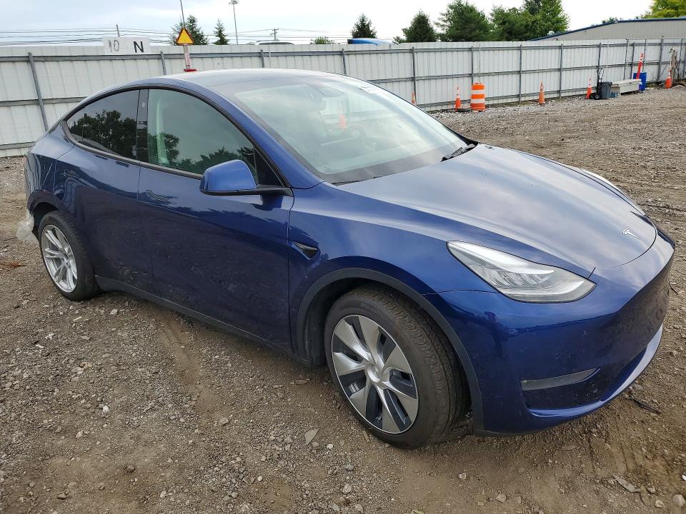 2021 Tesla Model y VIN 5YJYGDEE8MF074560 COPART salvage auction — REAR END, Pa - Certificate Of Salvage, sold $7,400 on 2026-07-06 (photo 4)