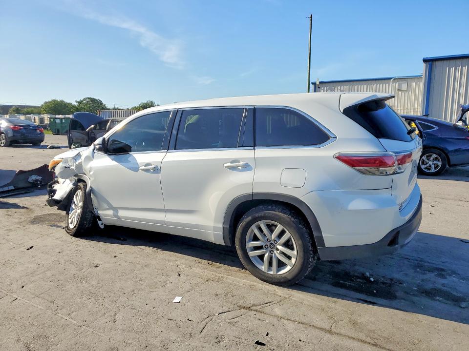 2016 Toyota Highlander VIN 5TDZKRFH5GS166928 COPART salvage auction — FRONT END, FL - CERT OF TITLE SLVG REBUILDABLE, sold $2,600 on 2026-07-02 (photo 2)