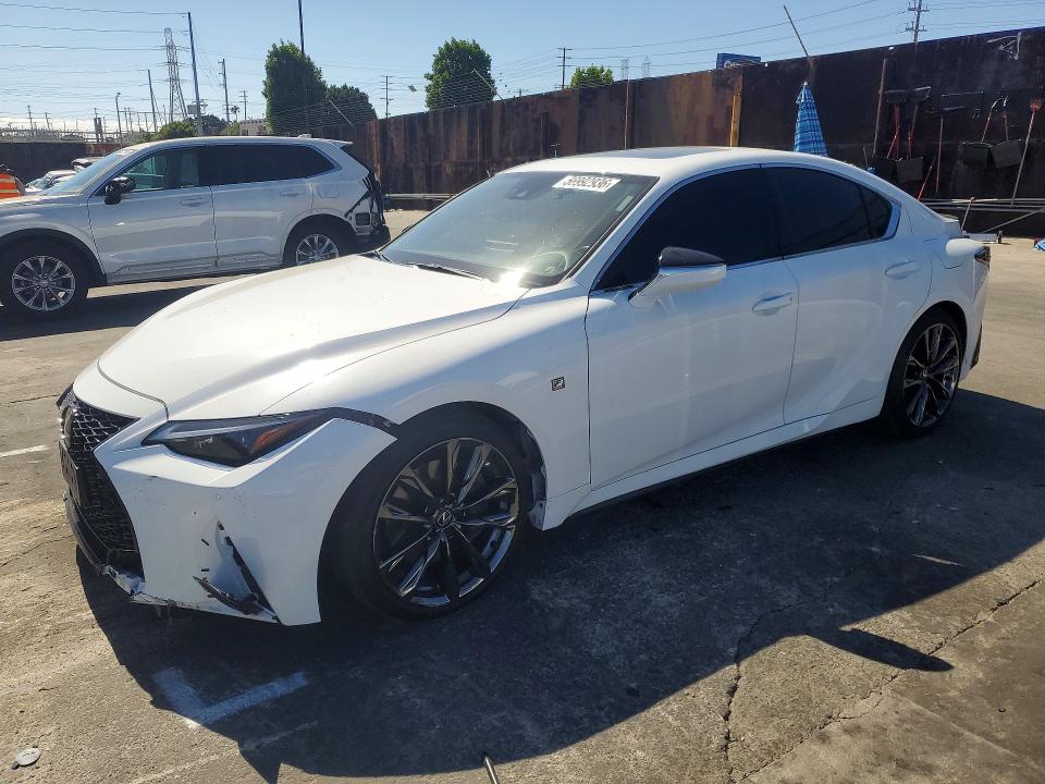 2024 Lexus Is VIN JTHGZ1B23R5073077 COPART salvage auction — FRONT END, Ca - Salvage Certificate, sold $4,800 on 2026-07-29 (photo 1)