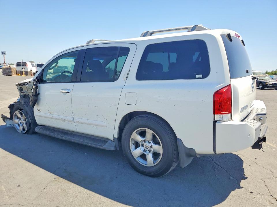 2006 Nissan Armada VIN 5N1AA08A46N702070 COPART salvage auction — FRONT END, Ca - Salvage Certificate, sold $575 on 2026-07-09 (photo 2)