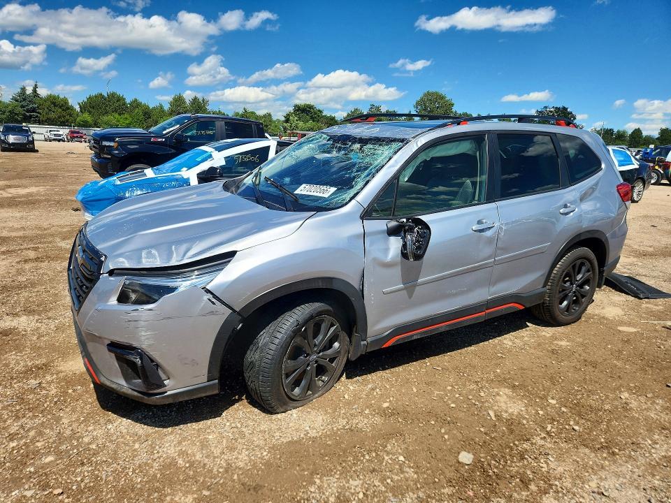 2023 Subaru Forester VIN JF2SKAJC0PH458877 COPART salvage auction — ROLLOVER, Il - Salvage Certificate, sold $225 on 2026-07-28 (photo 1)