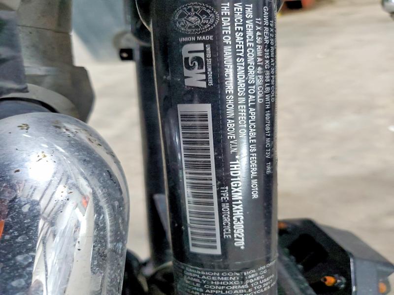 2017 Harley-davidson Street bob VIN 1HD1GXM1XHC309270 COPART salvage auction — SIDE, Pa - Certificate Of Salvage, sold $2,450 on 2026-07-08 (photo 9)
