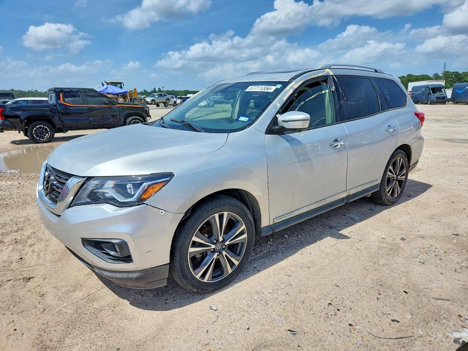 2020 Nissan Pathfinder VIN 5N1DR2DN9LC591744 COPART salvage auction — FRONT END, TX - CERTIFICATE OF TITLE, sold $1,100 on 2026-07-02 (photo 1)