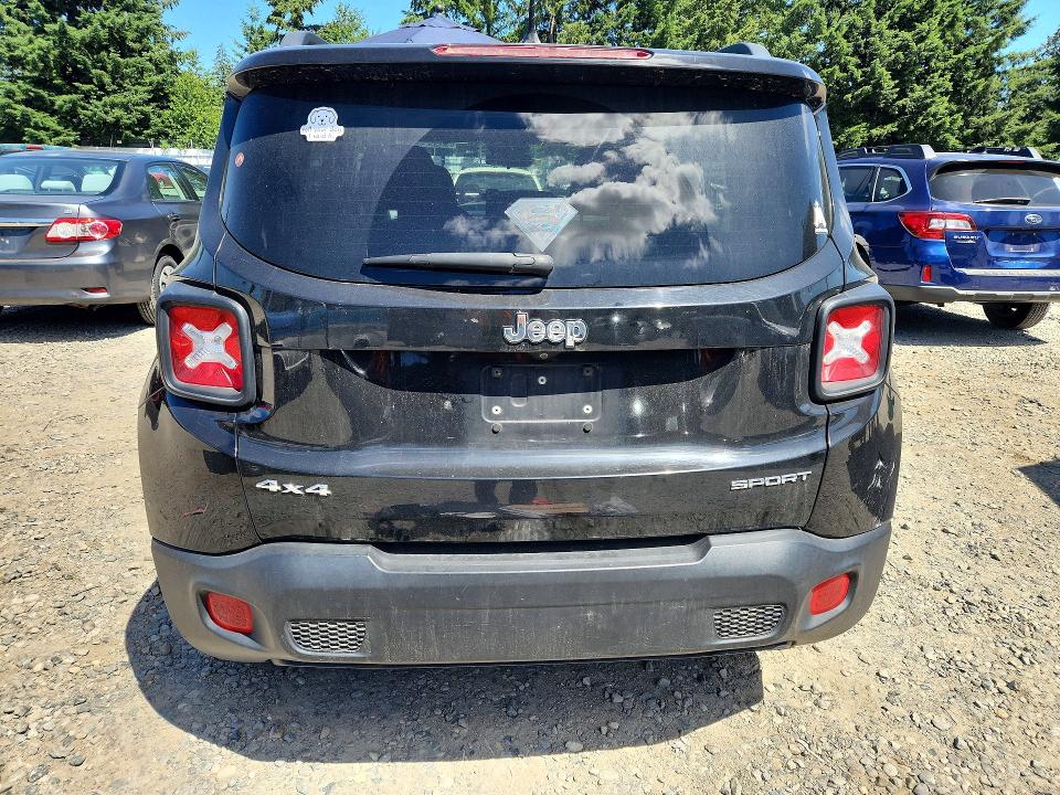 2016 Jeep Renegade VIN ZACCJBAT6GPD50980 COPART salvage auction — FRONT END, WA - BILL OF SALE, sold $450 on 2026-07-07 (photo 6)