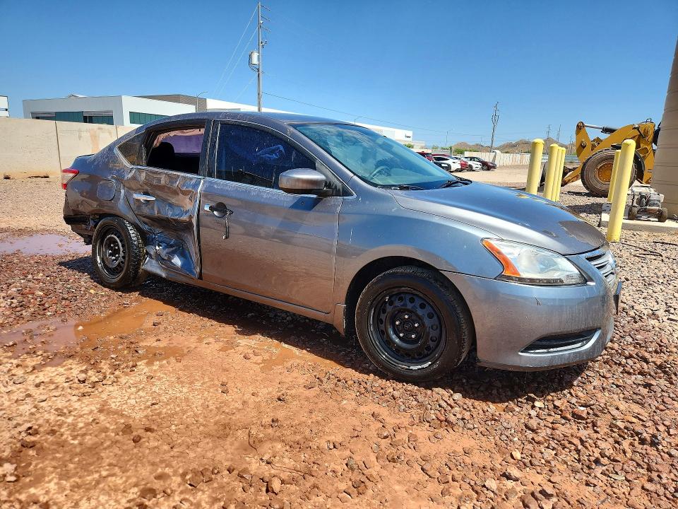 2015 Nissan Sentra VIN 3N1AB7AP8FY239249 COPART salvage auction — SIDE, Az - Cert Of Title - Salvage, sold $775 on 2026-07-02 (photo 4)