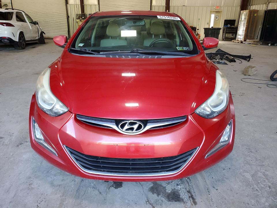 2015 Hyundai Elantra VIN KMHDH4AE5FU350720 COPART salvage auction — SIDE, Mt - Certificate Of Title, sold $1,150 on 2026-07-15 (photo 5)