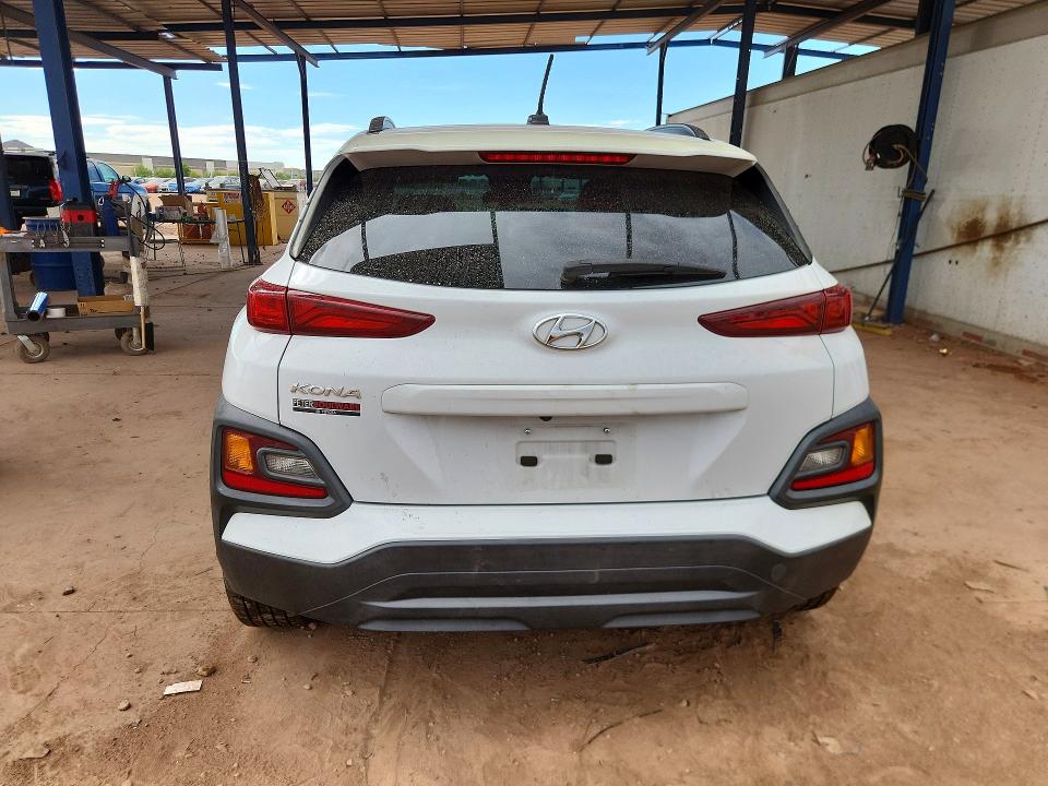 2021 Hyundai VIN KM8K22AA7MU657684 COPART salvage auction — FRONT END, Az - Cert Of Title - Salvage, sold $175 on 2026-07-28 (photo 6)