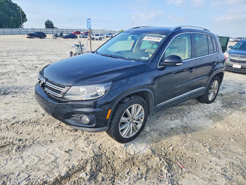 2012 Volkswagen Tiguan VIN WVGAV7AX3CW611230 COPART salvage auction — FRONT END, Ga - Cert Of Title-Salvage, sold $1,000 on 2026-07-08 (photo 1)
