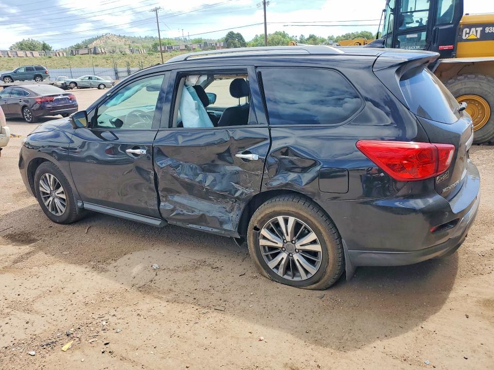2019 Nissan Pathfinder VIN 5N1DR2MN9KC641783 COPART salvage auction — SIDE, CO - SALVAGE TITLE, sold $900 on 2026-08-03 (photo 2)