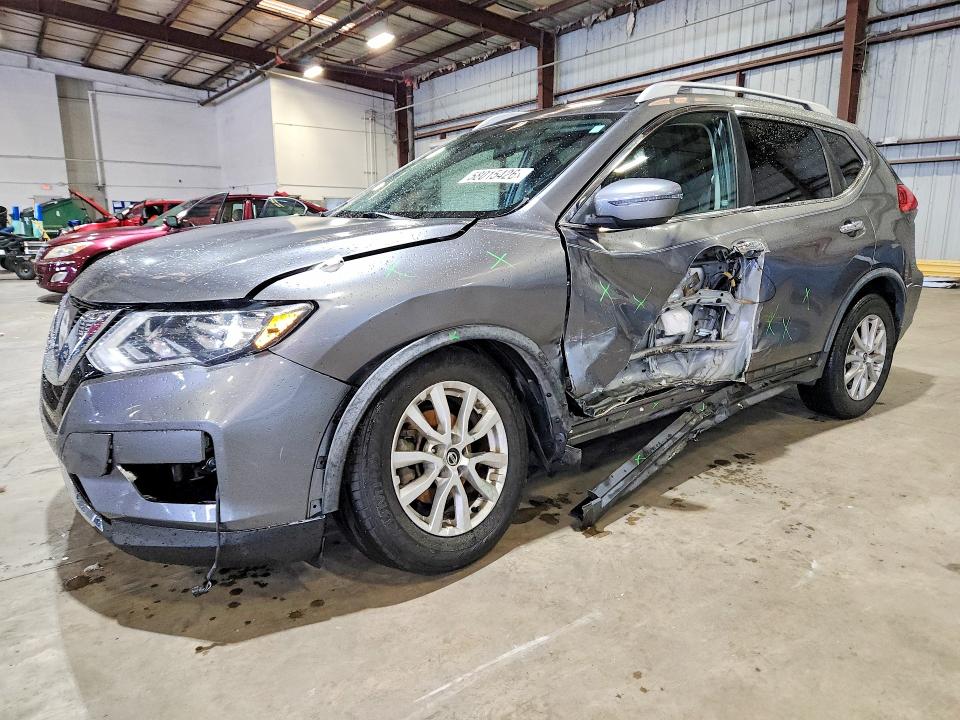 2017 Nissan Rogue VIN KNMAT2MT0HP613377 COPART salvage auction — SIDE, Fl - Cert Of Title Slvg Rebuildable, sold $1,150 on 2026-07-08 (photo 1)