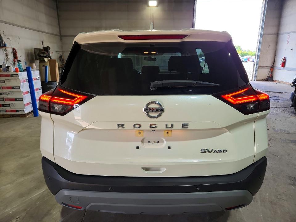 2021 Nissan Rogue VIN JN8AT3BB8MW207125 COPART salvage auction — FRONT END, Mi - Certificate Of Title, sold $3,750 on 2026-07-10 (photo 6)