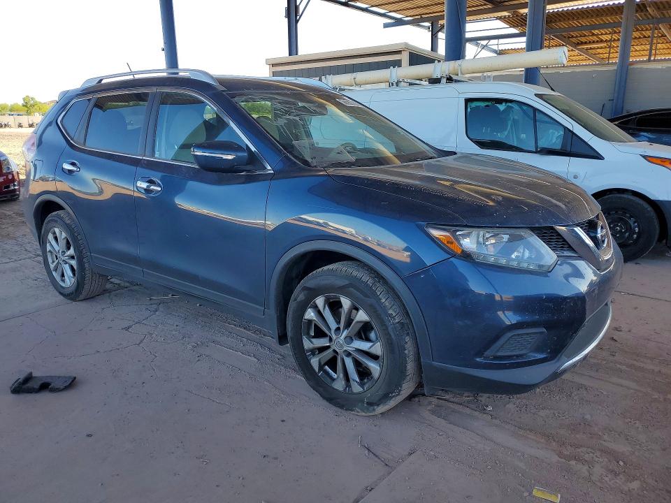 2015 Nissan Rogue VIN KNMAT2MT7FP514357 COPART salvage auction — REAR END, Az - Cert Of Title - Salvage, sold $2,150 on 2026-07-16 (photo 4)