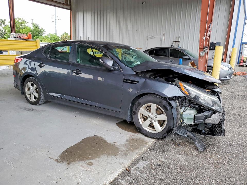 2015 Kia Optima VIN KNAGM4A76F5632452 COPART salvage auction — FRONT END, Fl - Cert Of Title Slvg Rebuildable, sold $375 on 2026-07-31 (photo 4)