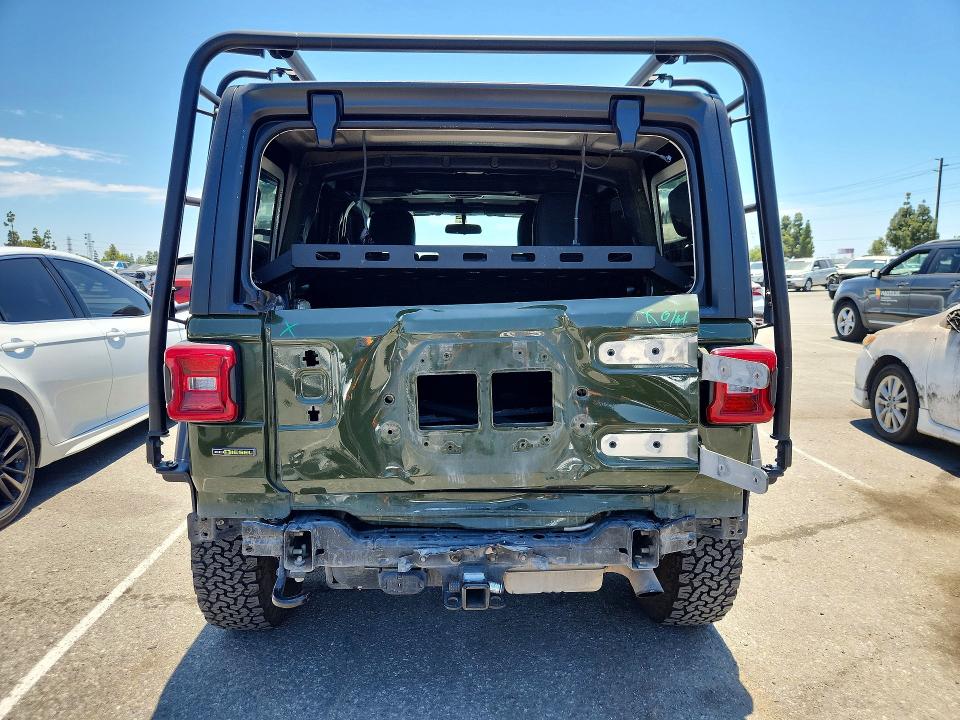2021 Jeep Wrangler / VIN 1C4HJXDM5MW541540 COPART salvage auction — REAR END, Ca - Salvage Certificate, sold $11,100 on 2026-07-30 (photo 6)
