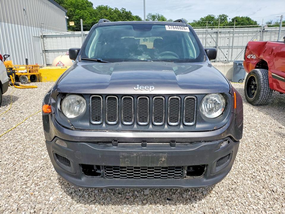 2018 Jeep Renegade VIN ZACCJBAB4JPH35663 COPART salvage auction — FRONT END, ID - SALVAGE CERTIFICATE OF TITLE, sold $2,100 on 2026-07-22 (photo 5)