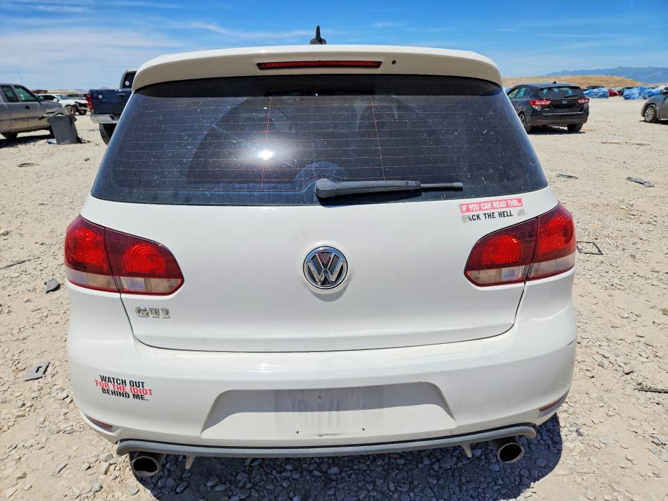 2011 Volkswagen Gti VIN WVWGD7AJ8BW080280 COPART salvage auction — FRONT END, Ut - Salvage Certificate, sold $1,300 on 2026-07-28 (photo 6)