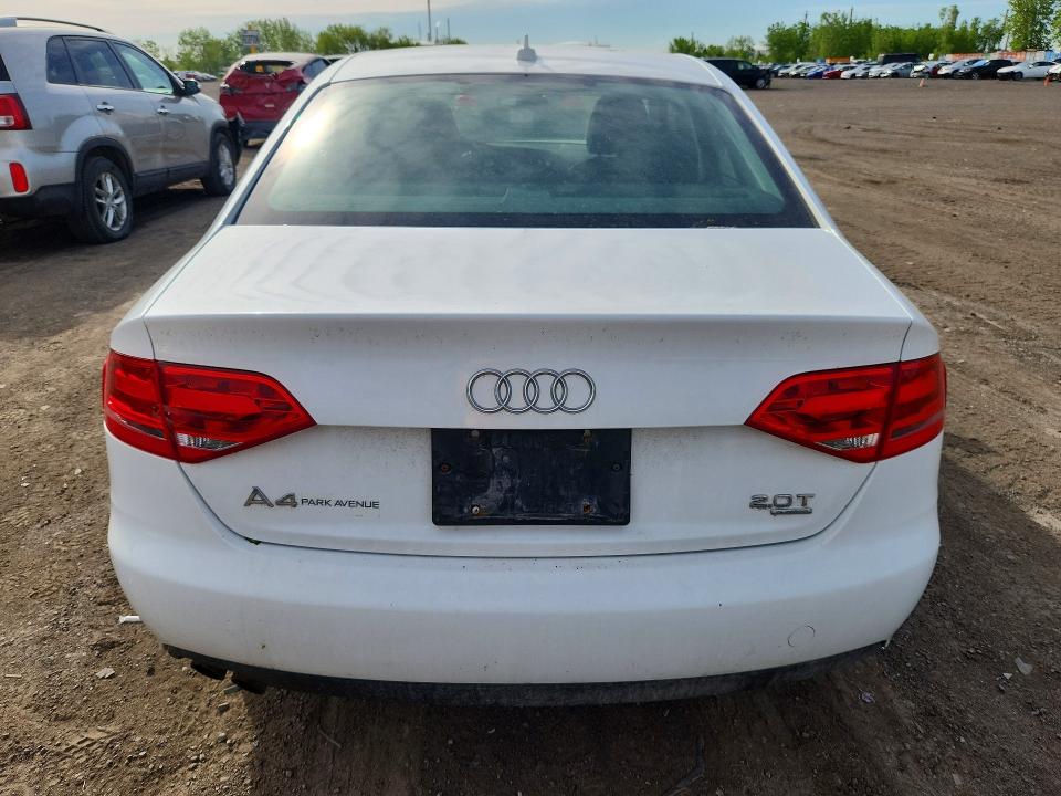 2012 Audi A4 VIN WAUBFCFL4CN016782 COPART salvage auction — FRONT END, Qc - Gravement Accidente, sold $425 on 2026-07-07 (photo 6)