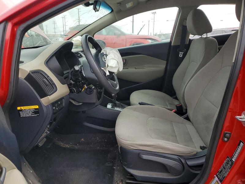 2015 Kia VIN KNADM4A34F6462425 COPART salvage auction — FRONT END, Ca - Salvage Certificate, sold $550 on 2026-07-16 (photo 7)