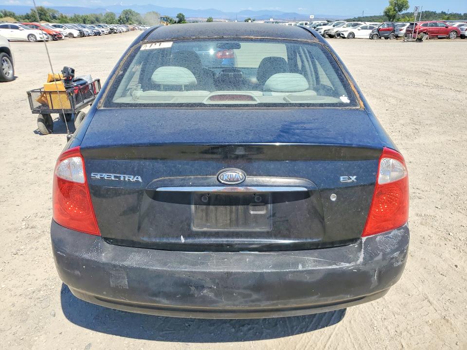 2006 Kia Spectra VIN KNAFE122065247057 COPART salvage auction — MECHANICAL, CA - DIS/DLR/EXP ONLY CLEAN TITLE, sold $50 on 2026-07-24 (photo 6)