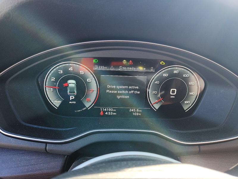 2022 Audi Q5 VIN WA1EAAFY5N2043096 COPART salvage auction — SIDE, La - Cert Of Title-Salvage, sold $7,800 on 2026-07-22 (photo 9)