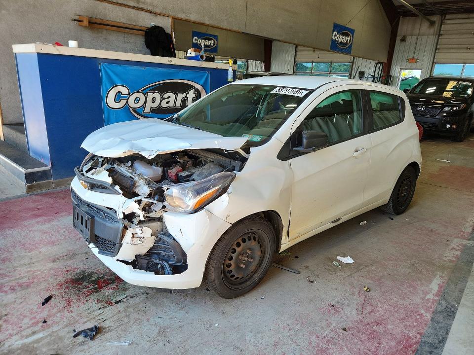 2018 Chevrolet Spark VIN KL8CB6SA5JC423701 COPART salvage auction — FRONT END, Pa - Certificate Of Salvage, sold $275 on 2026-07-20 (photo 1)