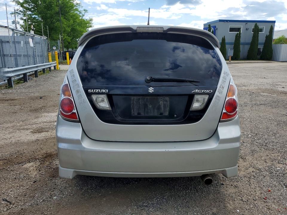 2006 Suzuki Aerio VIN JS2RC61H265351211 COPART salvage auction — MECHANICAL, On - Permit No Brand - Unfit, sold $200 on 2026-07-09 (photo 6)