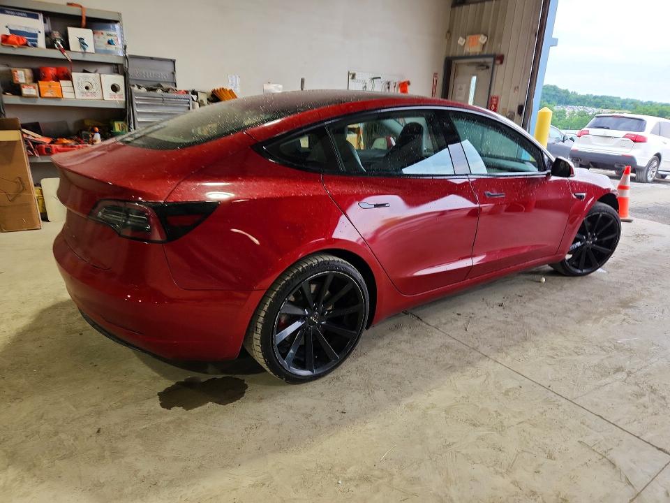 2018 Tesla Model 3 VIN 5YJ3E1EA6JF026949 COPART salvage auction — FRONT END, Pa - Certificate Of Salvage, sold $3,150 on 2026-07-10 (photo 3)