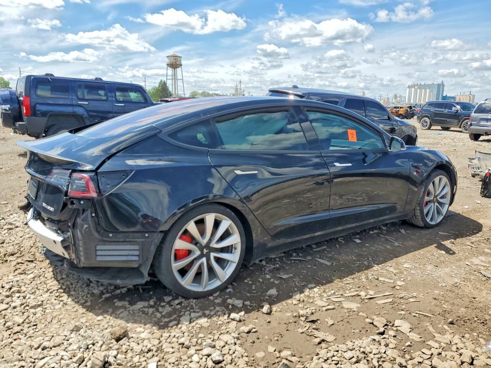 2018 Tesla Model 3 VIN 5YJ3E1EB6JF188119 COPART salvage auction — REAR END, Il - Salvage Certificate, sold $4,150 on 2026-07-29 (photo 3)