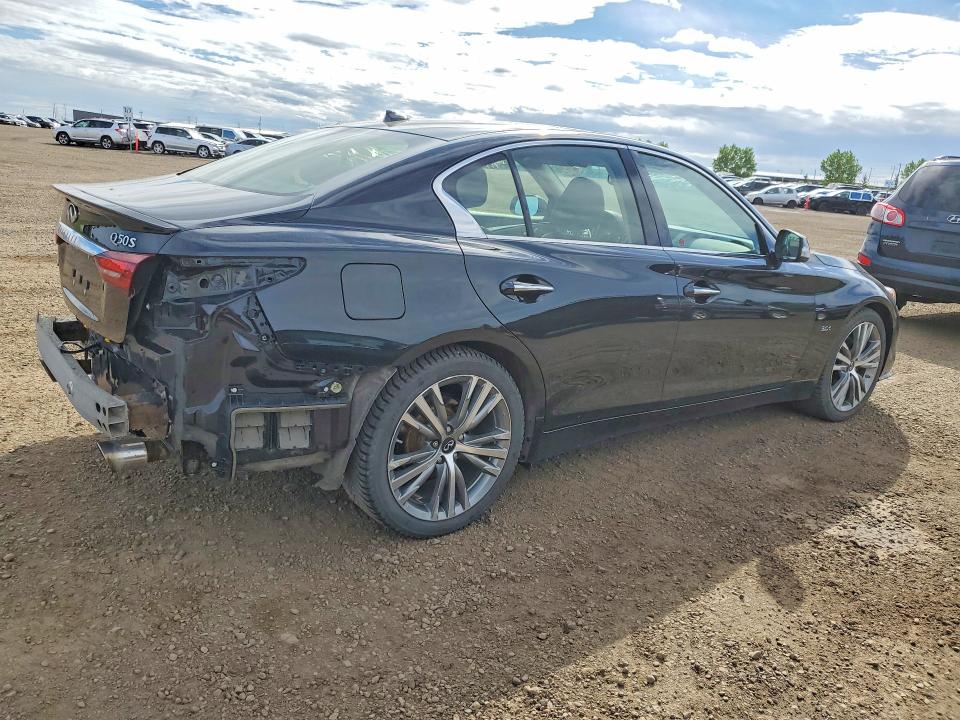 2018 Infiniti Q50 VIN JN1EV7AR6JM611709 COPART salvage auction — REAR END, Ab - Bos - Salvage, sold $3,850 on 2026-07-21 (photo 3)