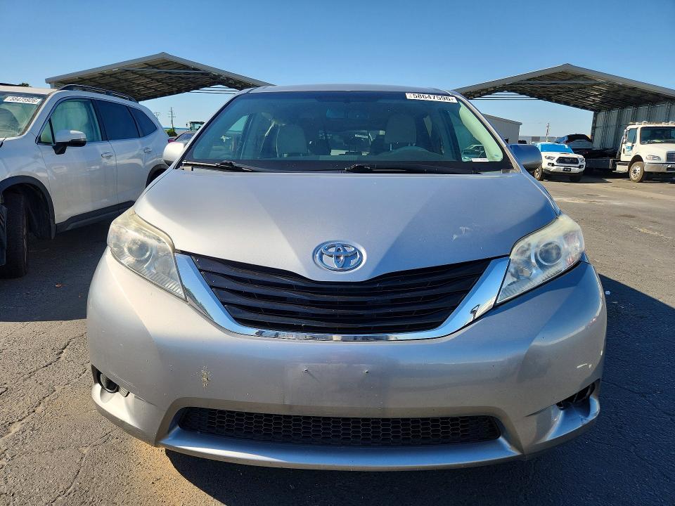 2014 Toyota Sienna VIN 5TDKK3DC3ES495971 COPART salvage auction — REAR END, Ca - Salvage Certificate, sold $2,100 on 2026-07-13 (photo 5)