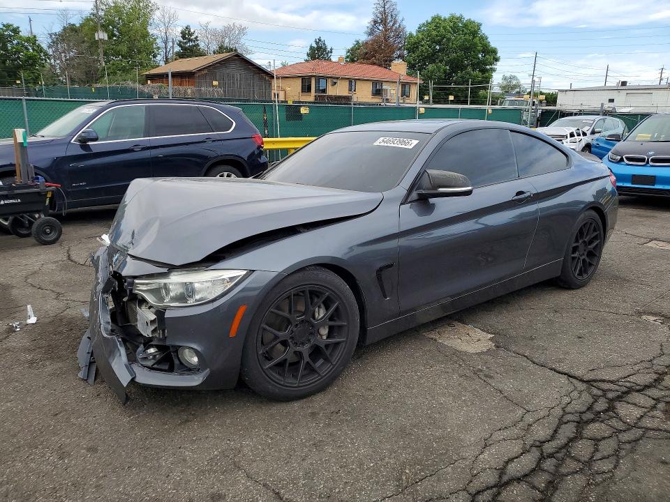 2014 BMW 4er VIN WBA3R5C52EK187323 COPART salvage auction — FRONT END, CO - PUBLIC - SALVAGE TITLE (P), sold $2,250 on 2026-07-02 (photo 1)