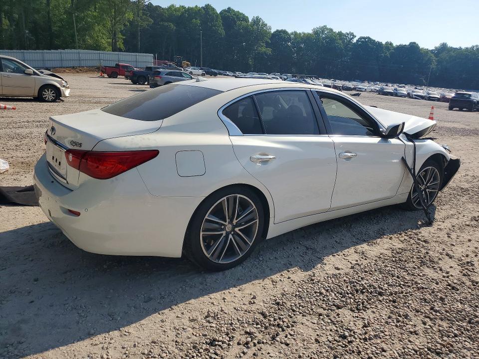 2014 Infiniti Q50 VIN JN1BV7AR7EM701881 COPART salvage auction — FRONT END, NC - SALVAGE CERTIFICATE OF TITLE, sold $475 on 2026-07-24 (photo 3)
