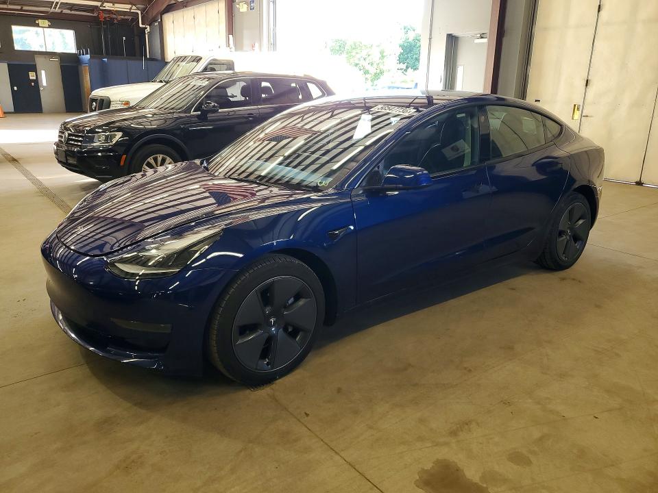2023 Tesla Model 3 VIN 5YJ3E1EA0PF550980 COPART salvage auction — MINOR DENT/SCRATCHES, Ma - Cert Of Title-Reconstrctd Coll (P), sold $13,600 on 2026-07-02 (photo 1)