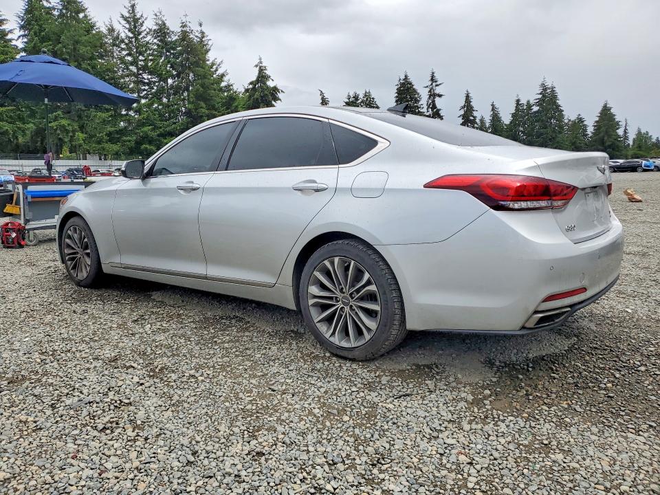 2017 Genesis G80 VIN KMHGN4JE6HU185236 COPART salvage auction — FRONT END, WA - VEHICLE CERT OF OWNERSHIP-TITL, sold $1,500 on 2026-07-31 (photo 2)