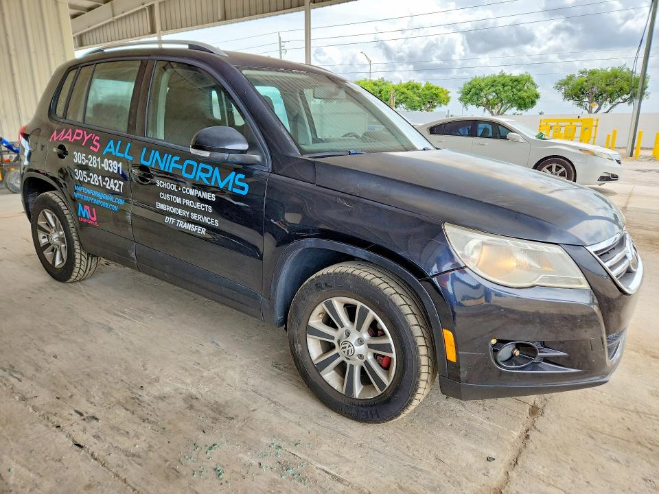 2009 Volkswagen Tiguan VIN WVGAV75N19W501214 COPART salvage auction — FRONT END, Fl - Cert Of Title Slvg Rebuildable, sold $475 on 2026-07-29 (photo 4)