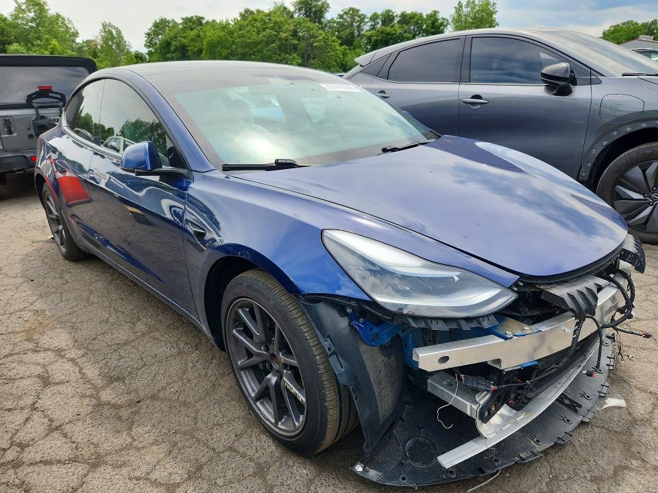 2021 Tesla Model 3 VIN 5YJ3E1EB5MF981335 COPART salvage auction — FRONT END, Ma - Cert Of Title-Reconstrctd Coll, sold $6,700 on 2026-07-02 (photo 4)