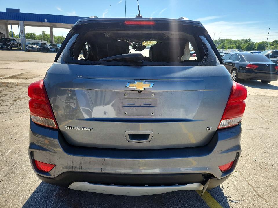 2019 Chevrolet Trax VIN KL7CJPSB8KB809977 COPART salvage auction — BURN, In - Bill Of Sale - Parts Only, sold $250 on 2026-07-06 (photo 6)