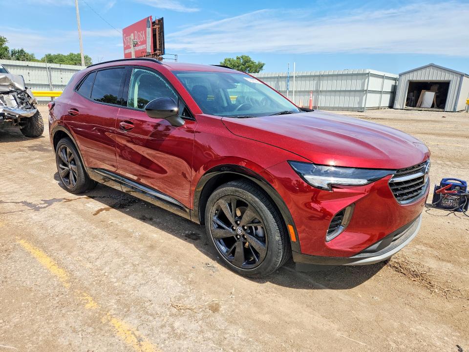2023 Buick Envision VIN LRBFZMR47PD213848 COPART salvage auction — WATER/FLOOD, KS - CERT OF TITLE-SALVAGE (P), sold $3,500 on 2026-07-27 (photo 4)