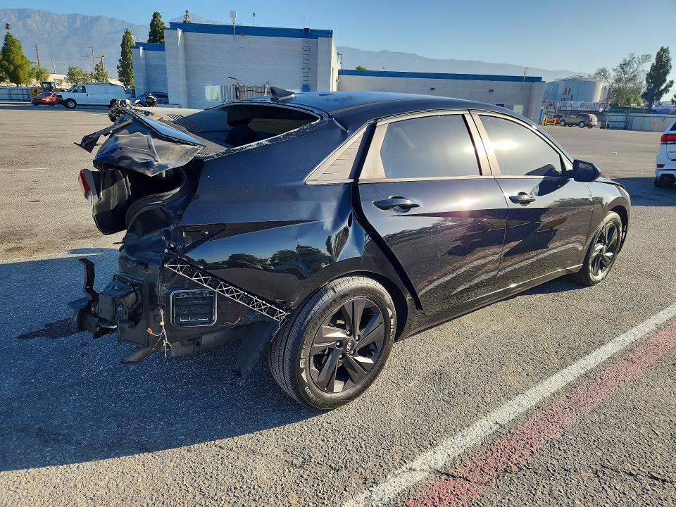 2021 Hyundai Elantra VIN 5NPLS4AG3MH031536 COPART salvage auction — REAR END, Ca - Salvage Certificate, sold $2,300 on 2026-07-28 (photo 3)