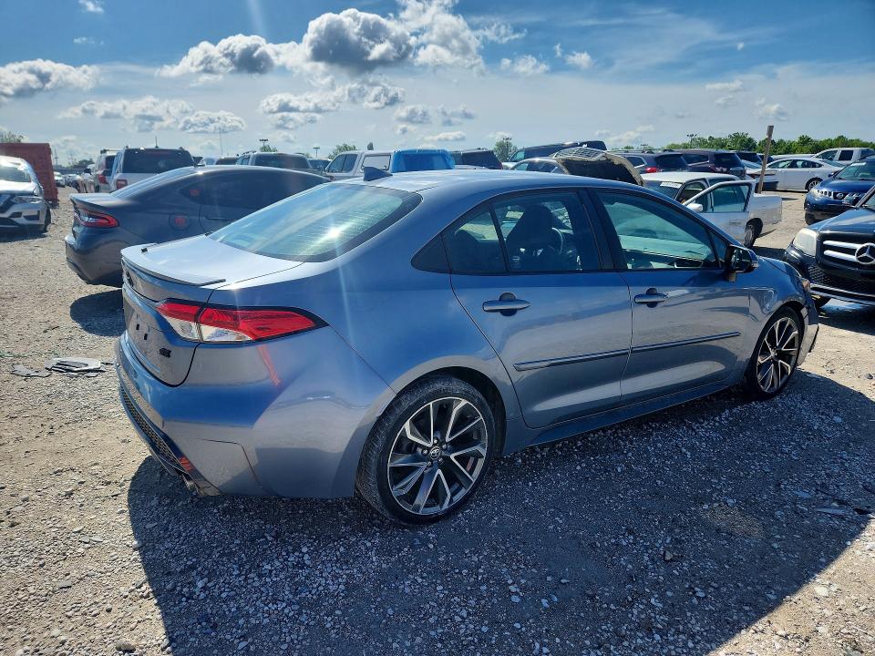 2021 Toyota Corolla VIN 5YFS4MCE1MP095577 COPART salvage auction — FRONT END, Salvage Title, sold $10,900 on 2026-07-17 (photo 3)