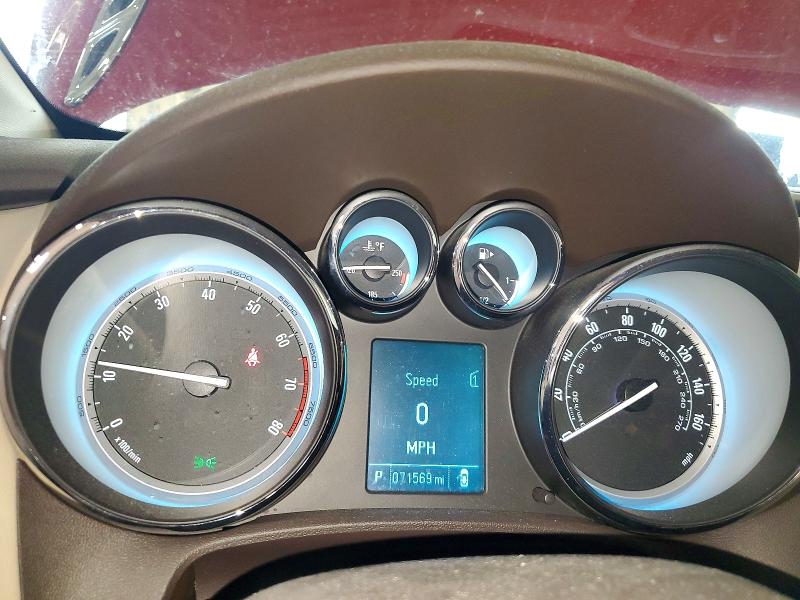 2012 Buick Verano VIN 1G4PS5SK3C4206846 COPART salvage auction — FRONT END, Mn - Cert Of Title-Prior Salvage, sold $3,100 on 2026-07-09 (photo 9)
