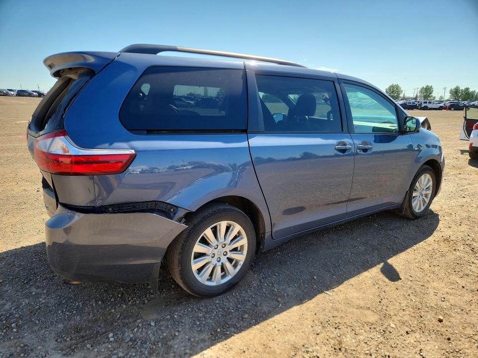 2017 Toyota Sienna VIN 5TDJZ3DC4HS185274 COPART salvage auction — REAR END, Ab - Bos - Nonrepairable, sold $2,100 on 2026-07-21 (photo 3)