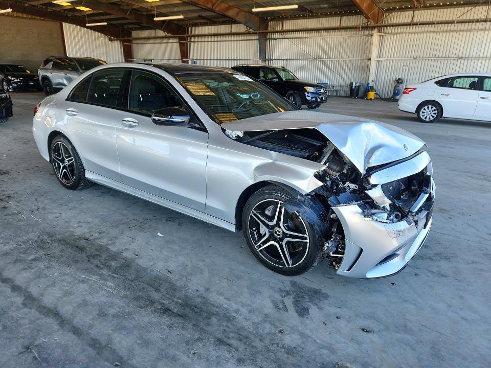 2020 Mercedes-benz C-klasse VIN W1KWF8EB3LR579783 COPART salvage auction — FRONT END, Ca - Salvage Certificate, sold $10,500 on 2026-07-30 (photo 4)