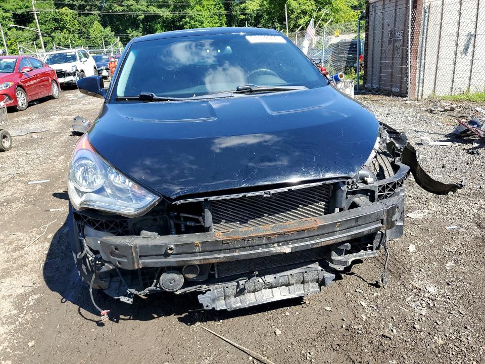 2012 Hyundai Veloster VIN KMHTC6AD8CU071531 COPART salvage auction — FRONT END, Md - Cert Of Salvage > 75% Damage, sold $400 on 2026-07-02 (photo 5)
